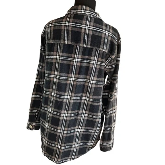 Beachlunchlounge‎ Plaid Button-Up Women's Shirt Size Small - Picture 2 of 9